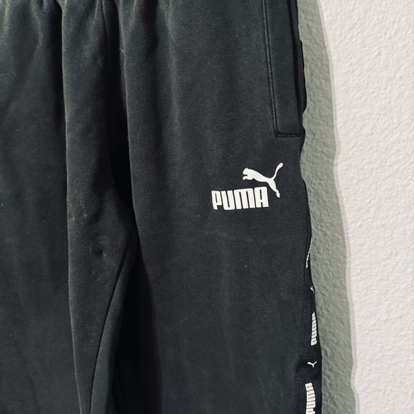 Puma Black Big Boy Athletic Joggers Pants Size S - Picture 4 of 16